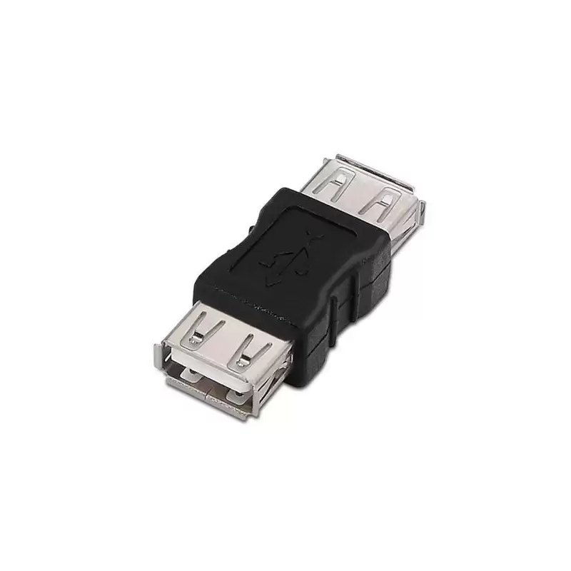 (A103-0037) AISENS ADAPTADOR USB 2.0 TIPO A HEMBRA-A HEMBRA NEGRO