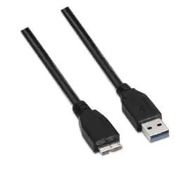 (A105-0043) AISENS CABLE USB 3.0 TIPO A/M - MICRO B/M NEGRO 1