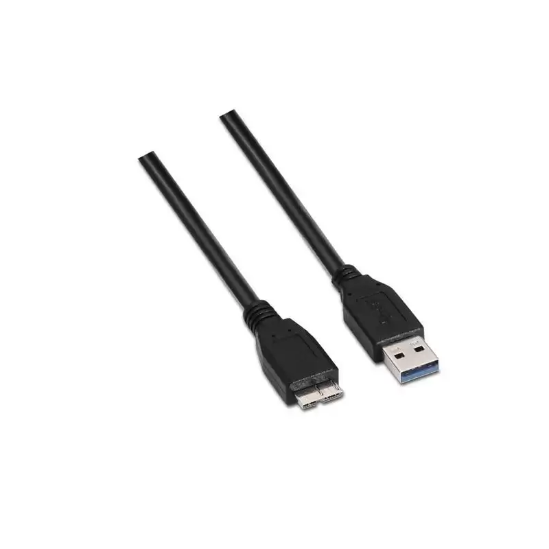 (A105-0043) AISENS CABLE USB 3.0 TIPO A/M - MICRO B/M NEGRO 1