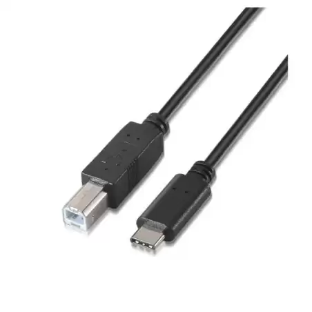 (A107-0054) AISENS CABLE USB 2.0 IMPRESORA 3A TIPO USB-C/M - B/M NEGRO 2