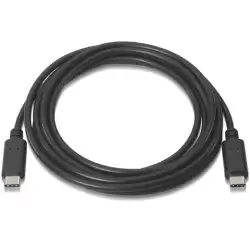 (A107-0056) AISENS CABLE USB 2.0 3A TIPO USB-C/M - USB-C/M NEGRO 1