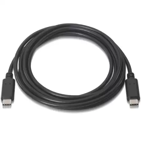(A107-0056) AISENS CABLE USB 2.0 3A TIPO USB-C/M - USB-C/M NEGRO 1
