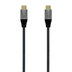 (A107-0634) AISENS CABLE USB 3.1 GEN2X2 20GBPS 5A TIPO USB-C-USB-C/M GRIS 2M