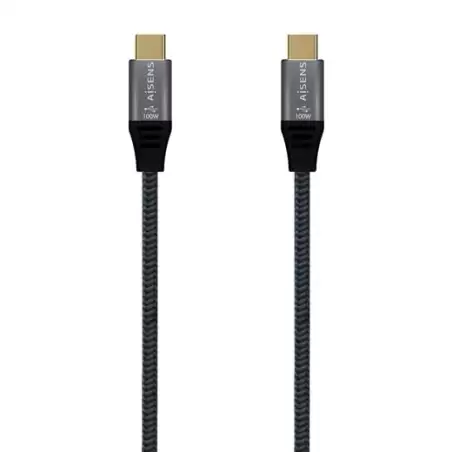 (A107-0634) AISENS CABLE USB 3.1 GEN2X2 20GBPS 5A TIPO USB-C-USB-C/M GRIS 2M