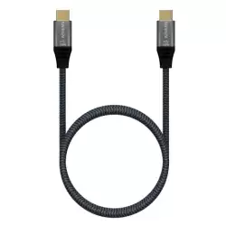 (A107-0671) AISENS CABLE USB 3.2 5A 100W 8K@30HZ TIPO USB-C/M - USB-C/M GRIS 1