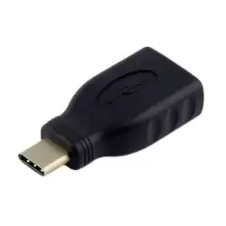 (A108-0323) AISENS ADAPTADOR USB 3.1 GEN1 5GBPS 3A TIPO USB-C/M - A/H NEGRO