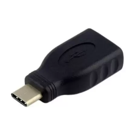(A108-0323) AISENS ADAPTADOR USB 3.1 GEN1 5GBPS 3A TIPO USB-C/M - A/H NEGRO