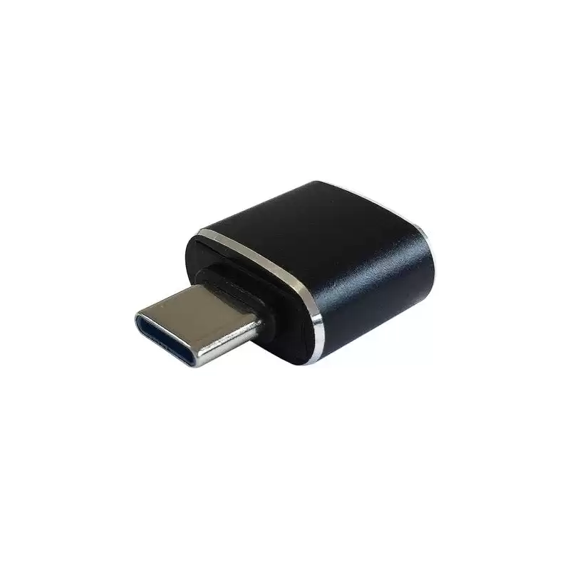 (A108-0369) AISENS MINI ADAPTADOR USB 3.1 GEN2 3A TIPO USB-C/M - A/H NEGRO
