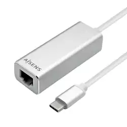 (A109-0341) AISENS CONVERSOR USB3.1 GEN1 USB-C A ETHERNET GIGABIT 10/100/1000 MBPS 15CM