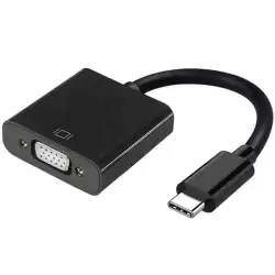 (A109-0347) AISENS CONVERSOR USB-C A VGA USB-C/M - HDB15/H NEGRO 15CM