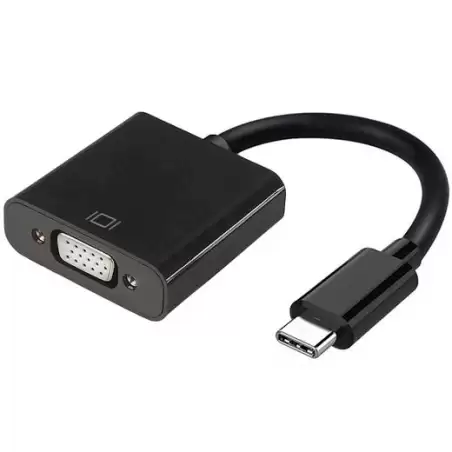 (A109-0347) AISENS CONVERSOR USB-C A VGA USB-C/M - HDB15/H NEGRO 15CM