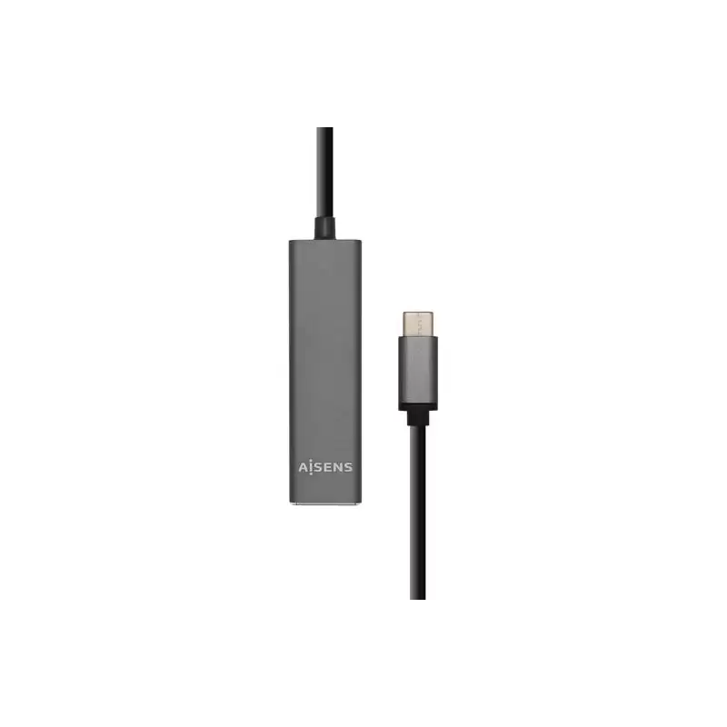 (A109-0403) AISENS HUB USB 3.1 USB-C USB-C/M - 4XTIPO A/H GRIS 15CM
