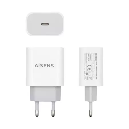 (A110-0537) AISENS CARGADOR USB-C PD3.0  20W ALTA EFICIENCIA 5V/3A 9V/2