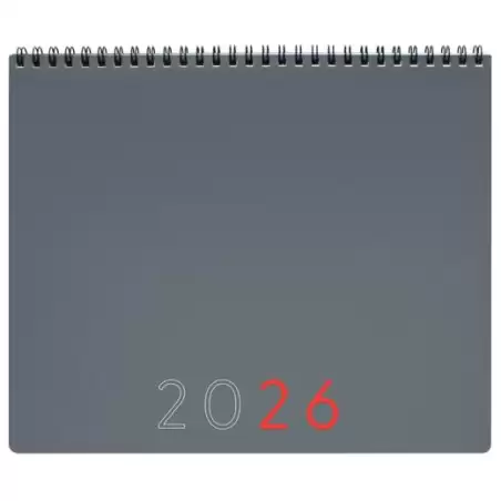 (625505026) FINOCAM PLANIFICADOR AGENDA + NOTAS 250X200MM MES VISTA GRIS 2026 INTERNACIONAL