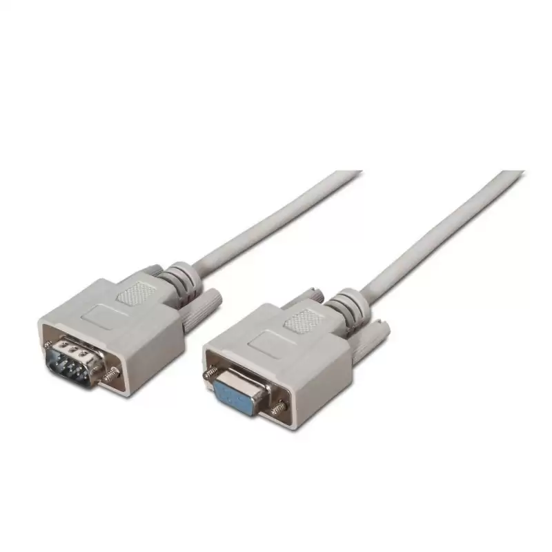(A112-0065) AISENS CABLE SERIE RS232 DB9/M-DB9/H BEIGE 1