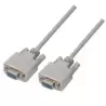 (A112-0066) AISENS CABLE SERIE RS232 DB9/H-DB9/H BEIGE 1