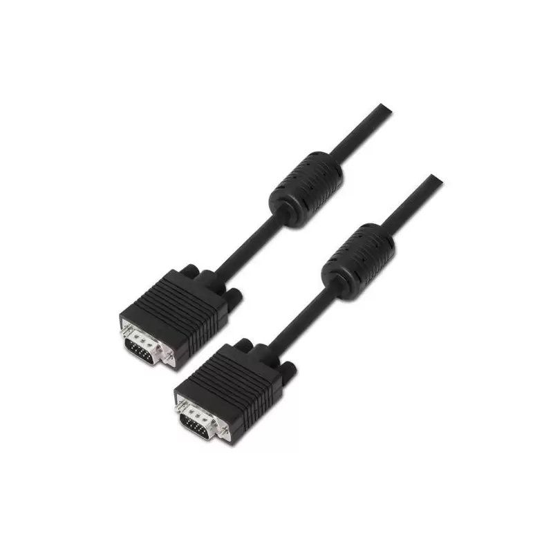 (A113-0071) AISENS CABLE SVGA CON FERRITA  HDB15/M - HDB15/M NEGRO 1