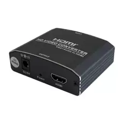 (A115-0386) AISENS CONVERSOR SVGA/H + AUDIO A HDMI/H NEGRO