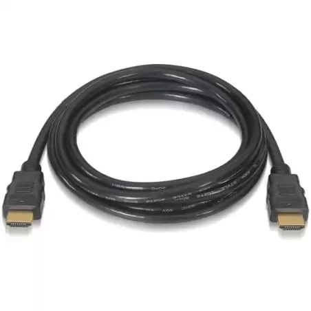 (A120-0120) AISENS CABLE HDMI V2.0 PREMIUM ALTA VELOCIDAD HEC 4K@60HZ 18GBPS A/M - A/M NEGRO 1