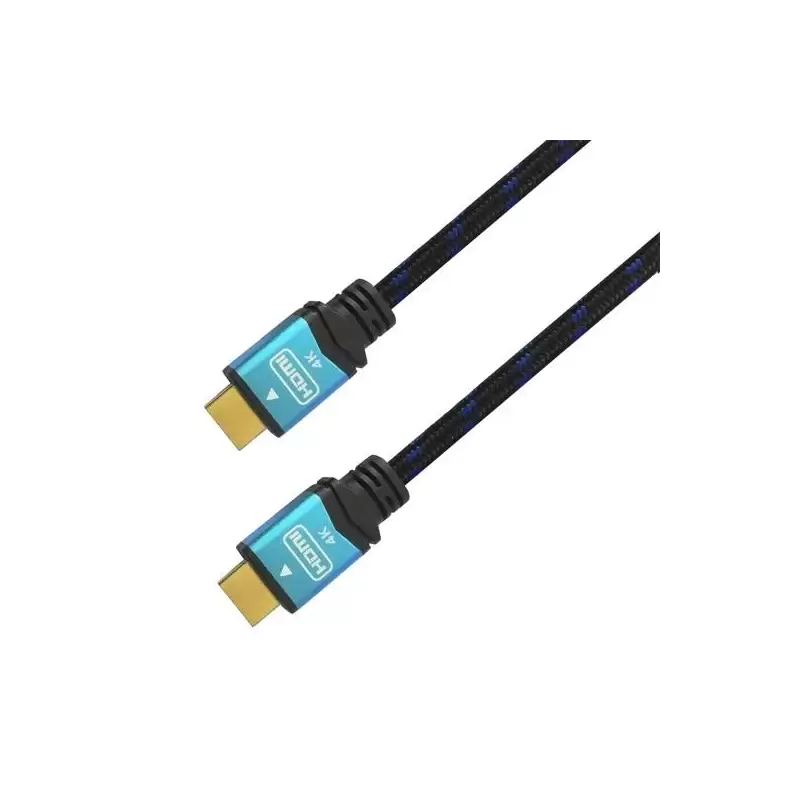 (A120-0357) AISENS CABLE HDMI V2.0 PREMIUM ALTA VELOCIDAD HEC 4K@60HZ 18GBPS A/M - A/M NEGRO/AZUL 2M