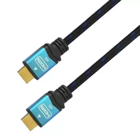 (A120-0357) AISENS CABLE HDMI V2.0 PREMIUM ALTA VELOCIDAD HEC 4K@60HZ 18GBPS A/M - A/M NEGRO/AZUL 2M
