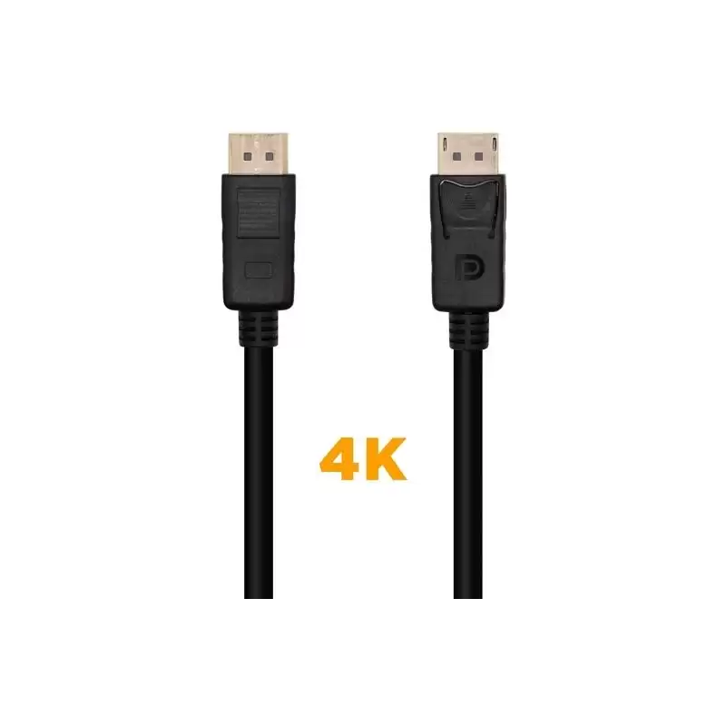 (A124-0387) AISENS CABLE DISPLAYPORT V1.2 4K@60HZ DP/M - DP/M NEGRO 5