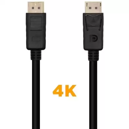 (A124-0387) AISENS CABLE DISPLAYPORT V1.2 4K@60HZ DP/M - DP/M NEGRO 5