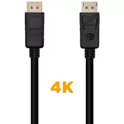 (A124-0455) AISENS CABLE DISPLAYPORT V1.2 4K@60HZ DP/M - DP/M NEGRO 1