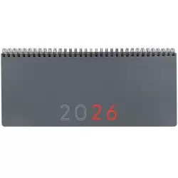 (625545026) FINOCAM PLANIFICADOR AGENDA + NOTAS 290X116MM SEMANA VISTA GRIS 2026 INTERNACIONAL
