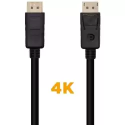 (A124-0549) AISENS CABLE DISPLAYPORT V1.2 4K@60HZ DP/M - DP/M NEGRO 1