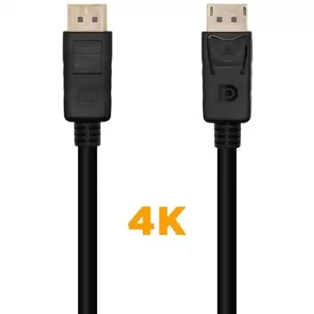 (A124-0549) AISENS CABLE DISPLAYPORT V1.2 4K@60HZ DP/M - DP/M NEGRO 1