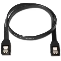 (A130-0157) AISENS CABLE SATA III DATOS 6G CON ANCLAJES NEGRO 0