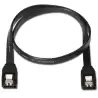 (A130-0157) AISENS CABLE SATA III DATOS 6G CON ANCLAJES NEGRO 0