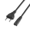 (A132-0173) AISENS CABLE ALIMENTACIÓN FORMA 8 CEE7 16/M-C7/H NEGRO 1