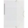 (04801200) GRAFOPLÁS CARPETA CON GOMAS COLORGRAF FOLIO 3 SOLAPAS PP NATURAL TRANSLÚCIDO