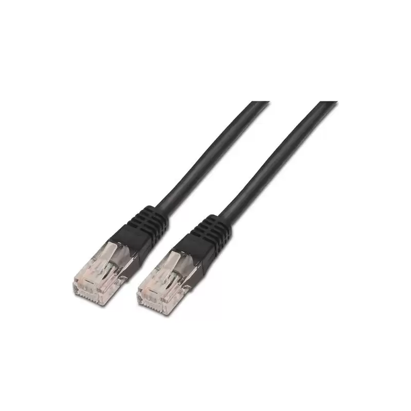 (A135-0258) AISENS CABLE DE RED LATIGUILLO RJ45 CAT.6 UTP AWG24 NEGRO 1