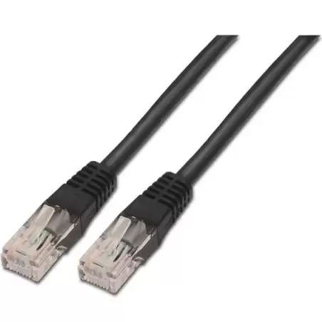 (A135-0260) AISENS CABLE DE RED LATIGUILLO RJ45 CAT.6 UTP AWG24 NEGRO 3