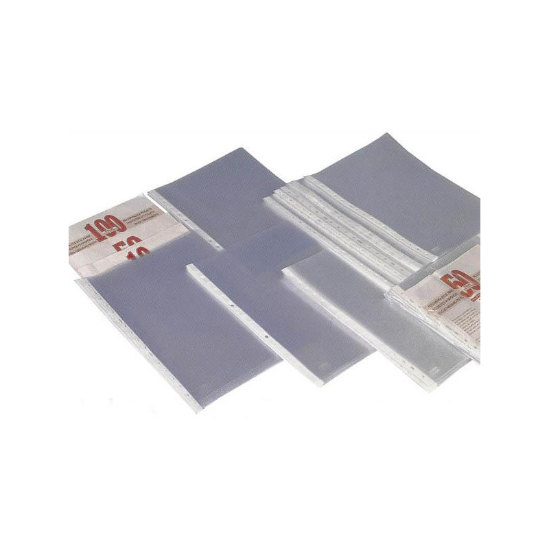 (05571600) GRAFOPLAS FUNDAS MULTITALADRO 11 PP GALGA ESTÁNDAR A4 TRANSPARENTE BOLSA -10U-