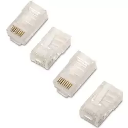 (A139-0297) AISENS CONECTOR RJ45 8 HILOS CAT.6 AWG24 (10 UDS)