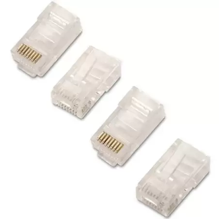 (A139-0297) AISENS CONECTOR RJ45 8 HILOS CAT.6 AWG24 (10 UDS)