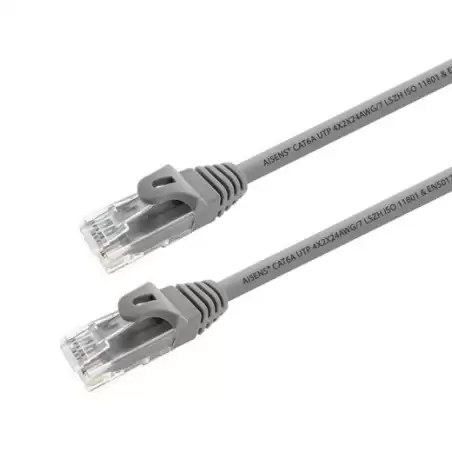 (A145-0326) AISENS CABLE DE RED LATIGUILLO RJ45 LSZH CAT.6A 500MHZ UTP AWG24 GRIS 1
