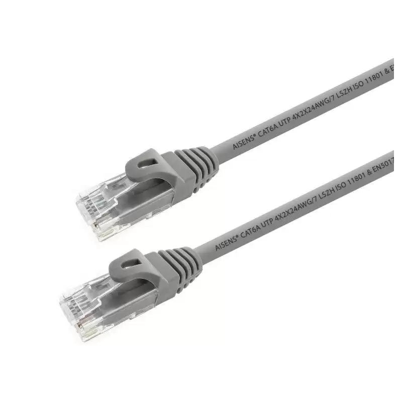 (A145-0327) AISENS CABLE DE RED LATIGUILLO RJ45 LSZH CAT.6A 500 MHZ UTP AWG24 GRIS 2
