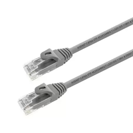 (A145-0328) AISENS CABLE DE RED LATIGUILLO RJ45 LSZH CAT.6A 5600 MHZ UTP AWG24 GRIS 3