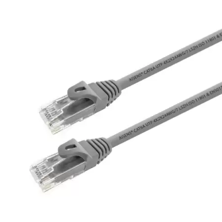(A145-0331) AISENS CABLE DE RED LATIGUILLO RJ45 LSZH CAT.6A 500 MHZ UTP AWG24 GRIS 15M