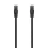 (A145-0585) AISENS CABLE DE RED LATIGUILLO RJ45 LSZH CAT.6 UTP AWG24 NEGRO 30 CM