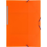 (04801252) GRAFOPLÁS CARPETA CON GOMAS COLORGRAF FOLIO 3 SOLAPAS PP NARANJA TRANSLÚCIDO