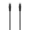 (A145-0590) AISENS CABLE DE RED LATIGUILLO RJ45 LSZH CAT.6 UTP AWG24 NEGRO 3