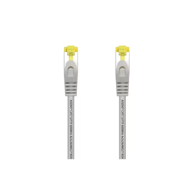 (A146-0332) AISENS CABLE DE RED LATIGUILLO RJ45 LSZH CAT.7 600MHZ S/FTP PIMF AWG26 GRIS 25CM