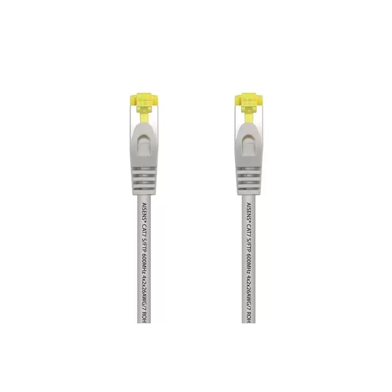 (A146-0334) AISENS CABLE DE RED LATIGUILLO RJ45 LSZH CAT.7 600MHZ S/FTP PIMF AWG26 GRIS 1