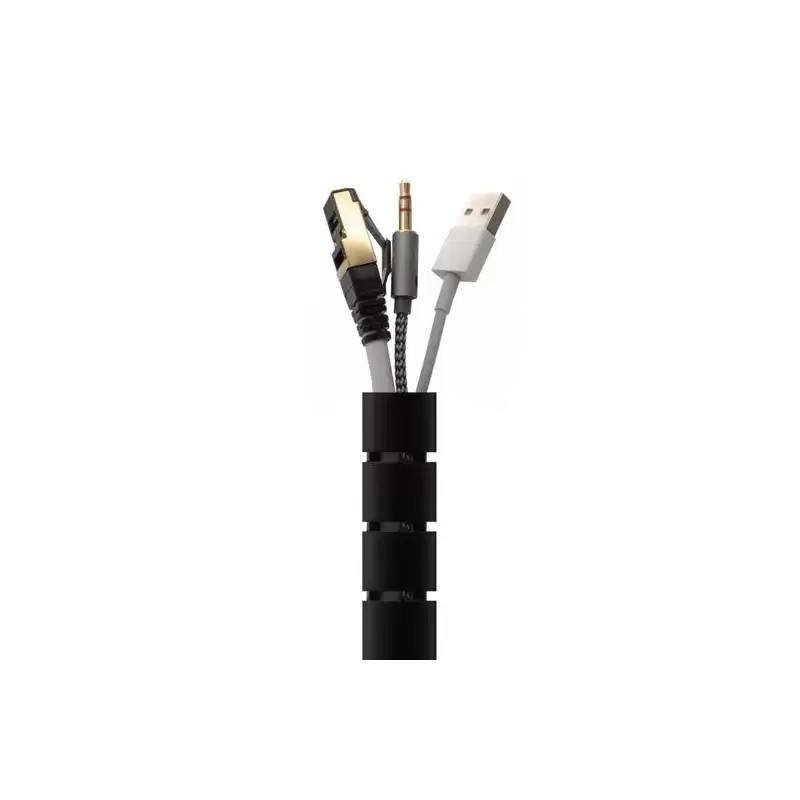 (A151-0604) AISENS ORGANIZADOR DE CABLE EN ESPIRAL 25MM NEGRO 2